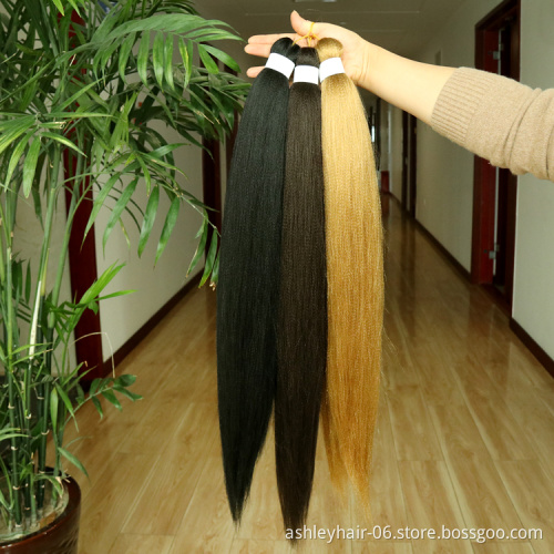 100% Kanekalon pre stretched braiding hair wholesale prestretched kanekalon braiding hair ombre synthetic hair braid